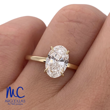 ANILLO DE COMPROMISO DIAMANTE DE LABORATORIO - 10106