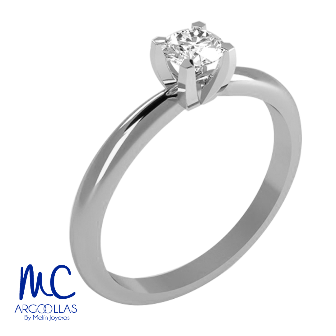 Anillo de compromiso de oro amarillo 10k y 14k · modelo Z2089B