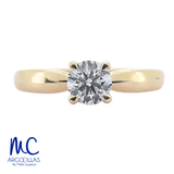ANILLO DE COMPROMISO DIAMANTE DE LABORATORIO - 619453964