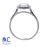 ANILLO DE COMPROMISO DIAMANTE DE LABORATORIO - 629443896