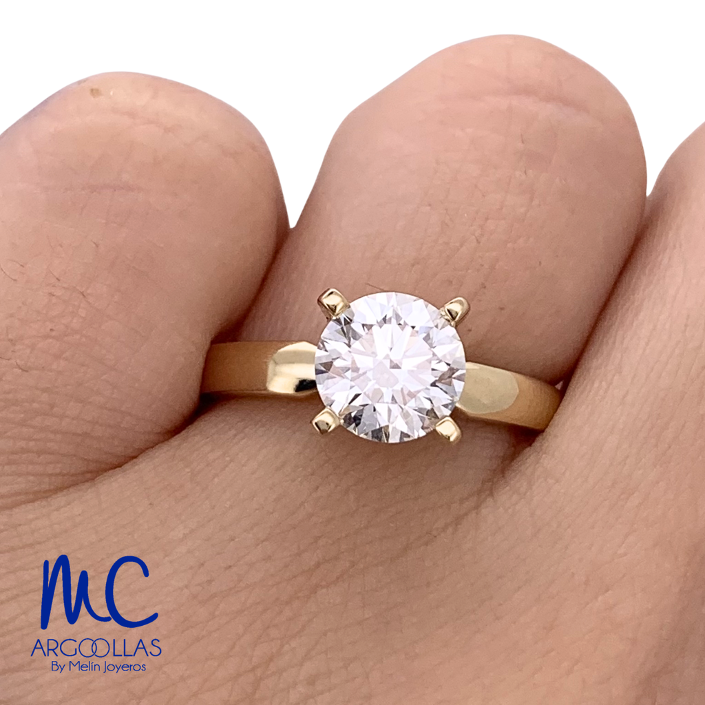 ANILLO DE COMPROMISO DIAMANTE DE LABORATORIO - 680519298