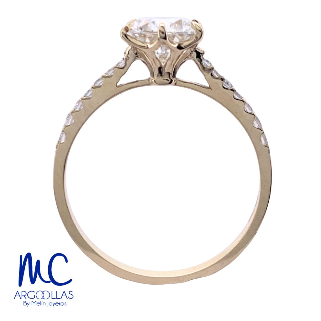 ANILLO DE COMPROMISO DIAMANTE DE LABORATORIO - 695503595