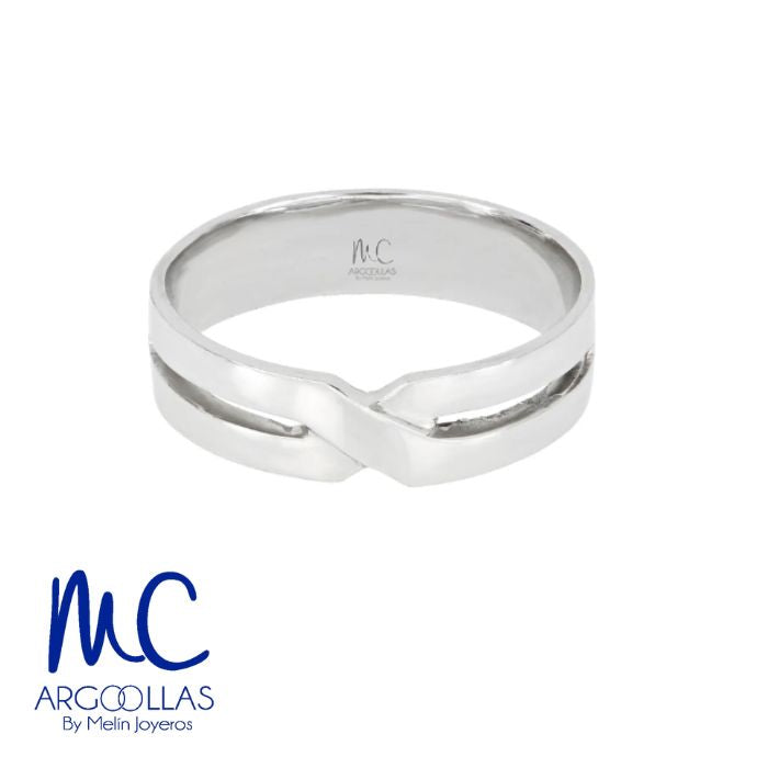 Argolla de matrimonio de oro amarillo 10k y 14k · 6 mm · estilo recto · acabado lustre · modelo AGJ463N