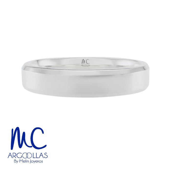 Argolla de matrimonio de oro amarillo 10k y 14k · 4 mm · estilo recto · acabado lustre · modelo FB201954