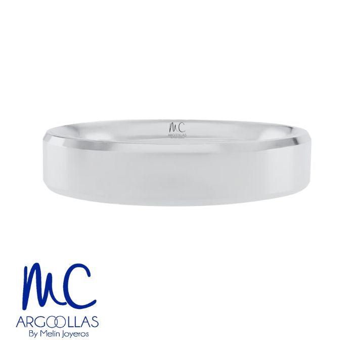 Argolla de matrimonio de oro amarillo 10k y 14k · 5 mm · estilo recto · acabado lustre · modelo FB202135