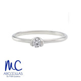 Anillo de compromiso de oro amarillo 10k y 14k · modelo Z3973B